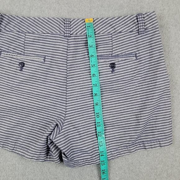 Khakis by Gap Shorts Womens Size 12 The 4" Short Blue Stripe 32" Waist - Picture 9 of 9